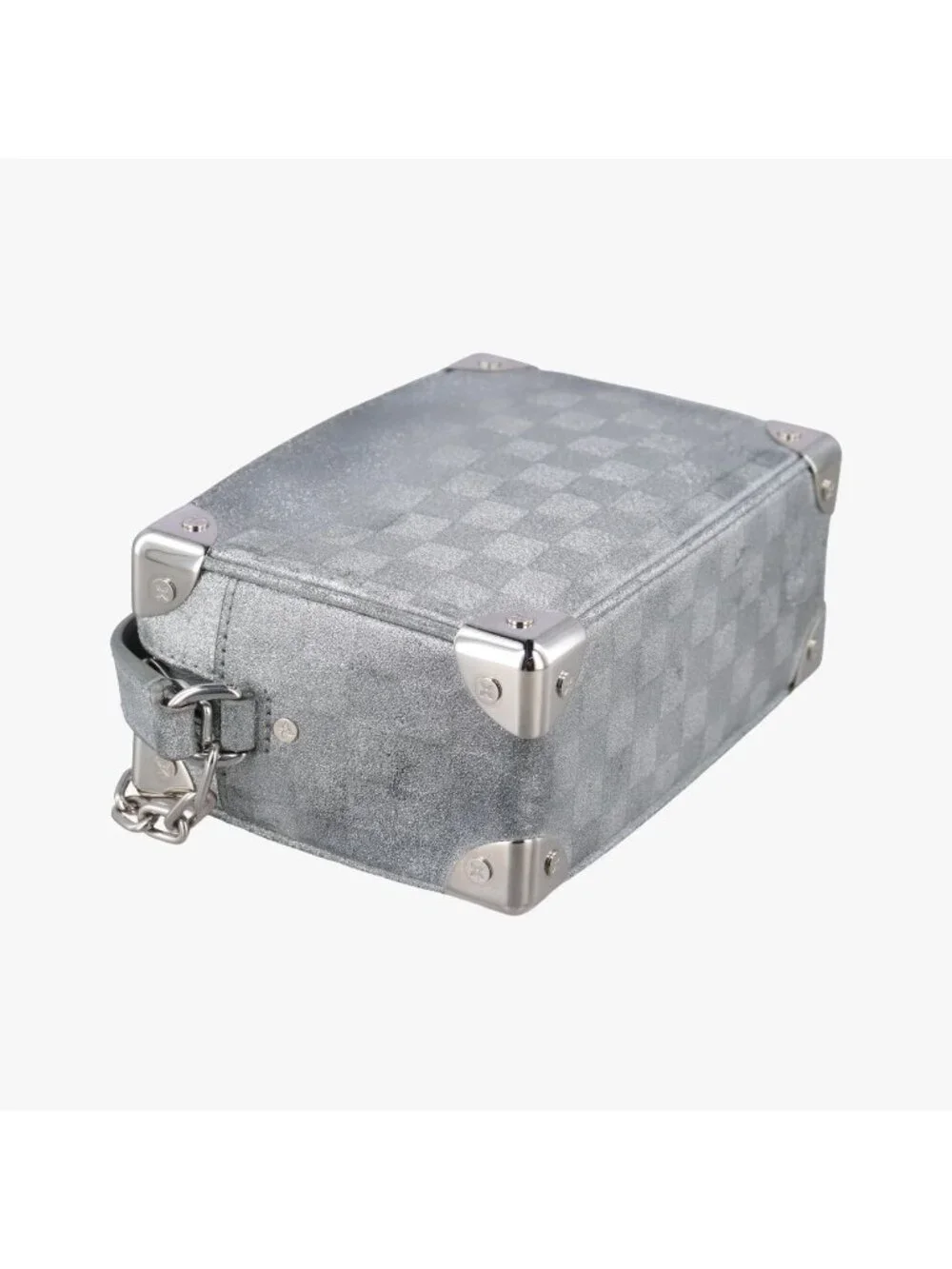Louis Vuitton Mini Soft Trunk Silver Leather